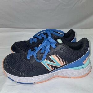 New Balance Kids' Black and Blue Sneakers